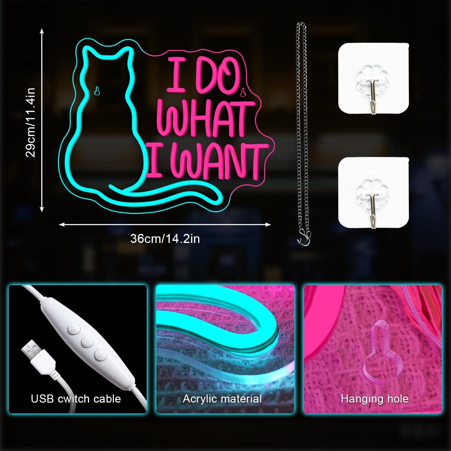 Neonowy znak z kotem, ściemnia – Gaming Accessories Shop recenzja i cena