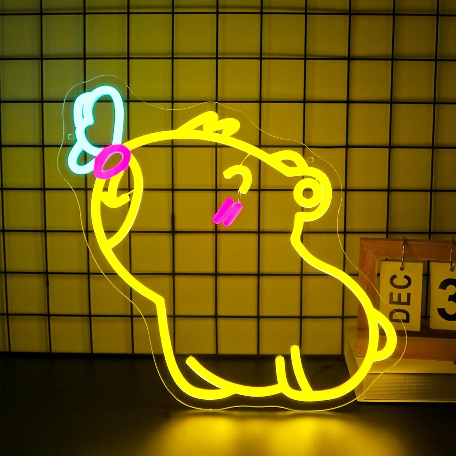 Neonowy znak Capybara, ściemni – Gaming Accessories Shop recenzja i cena